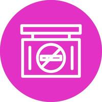 No Smoke Creative Icon Design vector