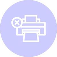 Printer Error Creative Icon Design vector