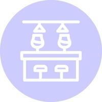 Bar Counter Creative Icon Design vector