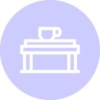 Coffee Table Creative Icon Design vector