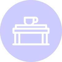 Coffee Table Creative Icon Design vector