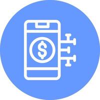 Digital Money Creative Icon Design vector