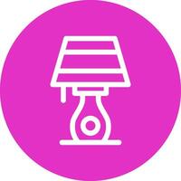 Table Lamp Creative Icon Design vector
