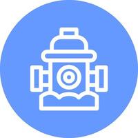 Fire Hydrant Creative Icon Design vector