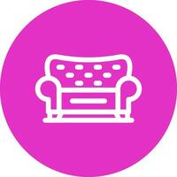 Sofa Creative Icon Design vector