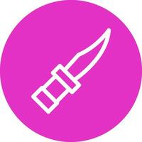 cuchillo de policía diseño de icono creativo vector