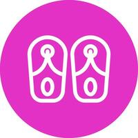 Slippers Creative Icon Design vector