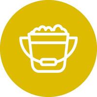 Bucket Creative Icon Design vector