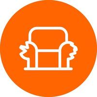 Sofa Creative Icon Design vector