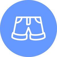 diseño de icono creativo de pantalones cortos vector