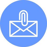 Attach File Email Creative Icon Design vector