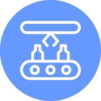 Conveyor Belt Creative Icon Design vector