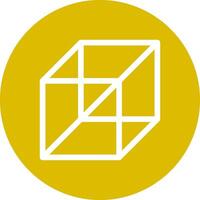 3d Cube Creative Icon Design vector