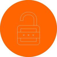 Lock Open Creative Icon Design vector