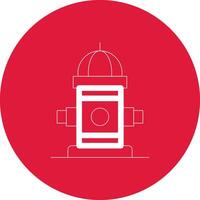 Fire Hydrant Creative Icon Design vector