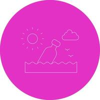 Message In A Bottle Creative Icon Design vector
