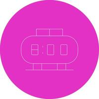 Digital Clock Creative Icon Design vector