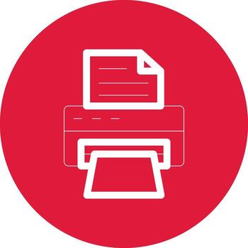 diseño de icono creativo de impresora vector