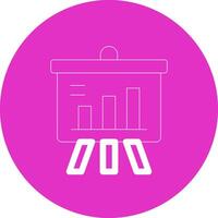 Projector Screen Creative Icon Design vector