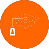 Graduation Cap Creative Icon Design vector