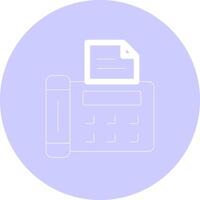 Fax Creative Icon Design vector