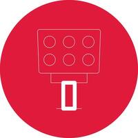 Light Creative Icon Design vector