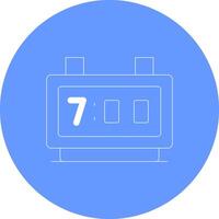 Digital Clock Creative Icon Design vector