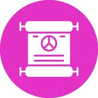diseño de icono creativo de tratado de paz vector