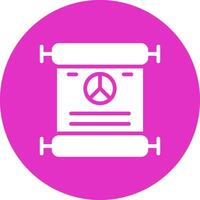 Peace Treaty Creative Icon Design vector