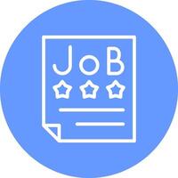 Job Offer Creative Icon Design vector