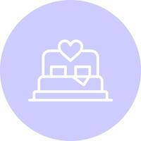 Bed Creative Icon Design vector