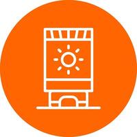 Sun Cream Creative Icon Design vector