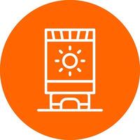 Sun Cream Creative Icon Design vector