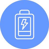 Low Battery Creative Icon Design vector