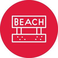 Beach Creative Icon Design vector