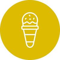 Ice Cream Cone Creative Icon Design vector