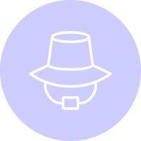 diseño de icono creativo de sombrero vector