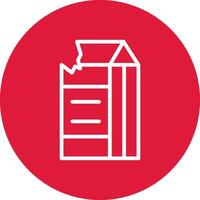 Milk Carton Creative Icon Design vector