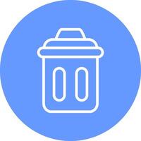 Trash Bin Creative Icon Design vector