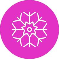 diseño de icono creativo de copo de nieve vector