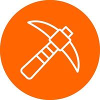 Pickaxe Creative Icon Design vector