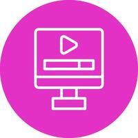 Video Play Creative Icon Design vector