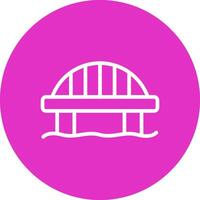 diseño de icono creativo de puente vector