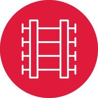 diseño de icono creativo de vías de tren vector