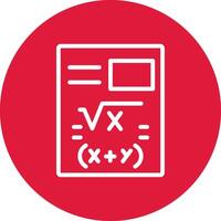 diseño de icono creativo de matemáticas vector