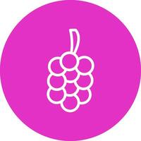 uvas creativo icono diseño vector