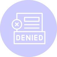 Denied Creative Icon Design vector