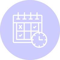 Schedule Creative Icon Design vector
