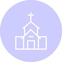 diseño de icono creativo de iglesia vector