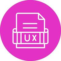 Ux Format Creative Icon Design vector